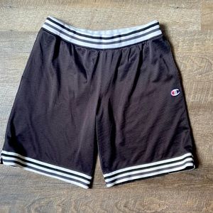 3/$30 | Black and White Mesh Champion Basketball Shorts